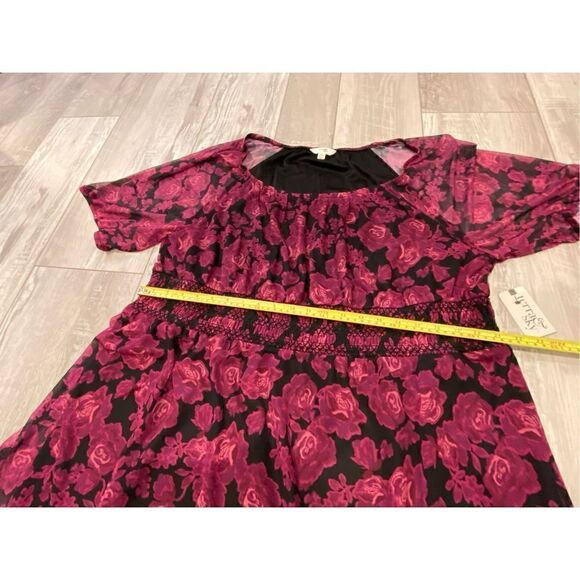 Terra & Sky plus size floral midi dress size 2X - Picture 10 of 12